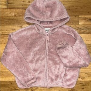 OshKosh B'gosh Soft Fuzzy Pink Zip-Up Hoodie